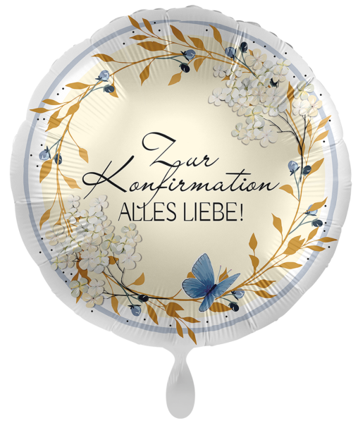 Folienballon - Zur Konfirmation alles Liebe! - ø 43cm